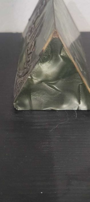 Paliteiro Vintage em Celulóide Verde Perolada – Peça de Coleção/Retro