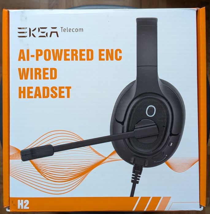 Headset Auriculares USB com Microfone e Cancelamento de Ruído
