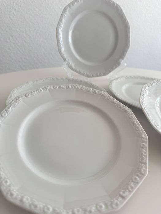 Zestaw 5 talerzyków deserowych Rosenthal Biała Maria selb