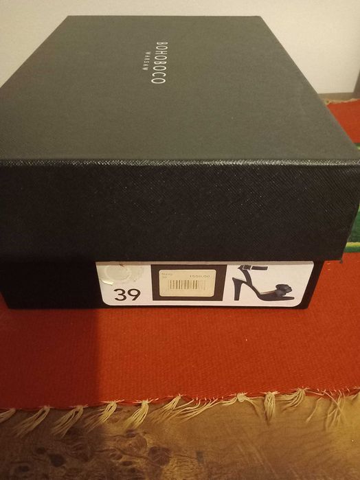 Navy Blue Nowe Szpilki 39  Bohoboco Made In Italy
