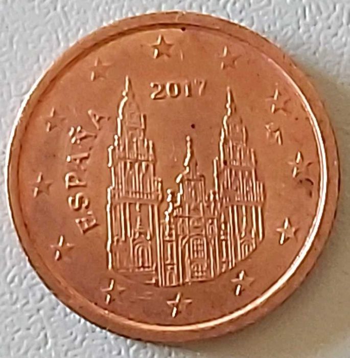 2 cêntimos de 2017 de Espanha, Santiago de Compostela
