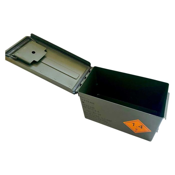 Skrzynka metalowa hermetyczna narzędziowa wojskowa amunicyjna 30x15,5