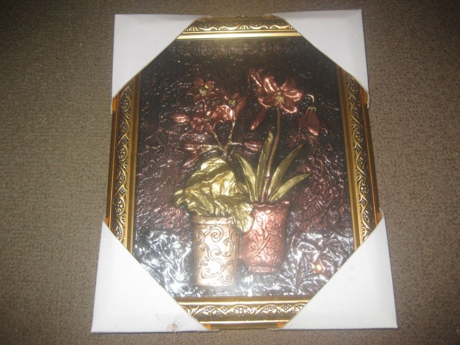 Colecção Completa de 4 Quadros “Flores”/Novos e Embalados!