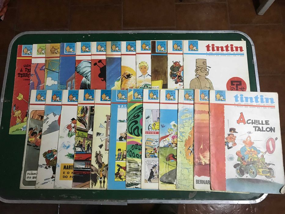 Lote de Revistas "Tintin" dos anos sessenta e setenta