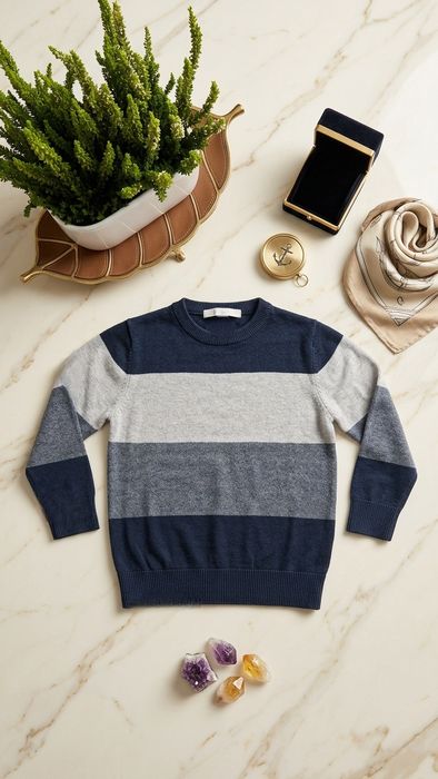 Swetr sweterek cienki h&m 98 104 paski