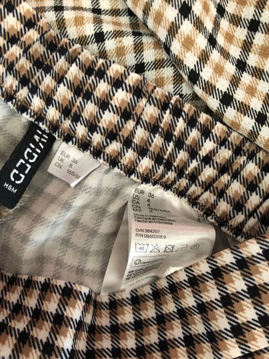 Spodnie w kratkę h&m