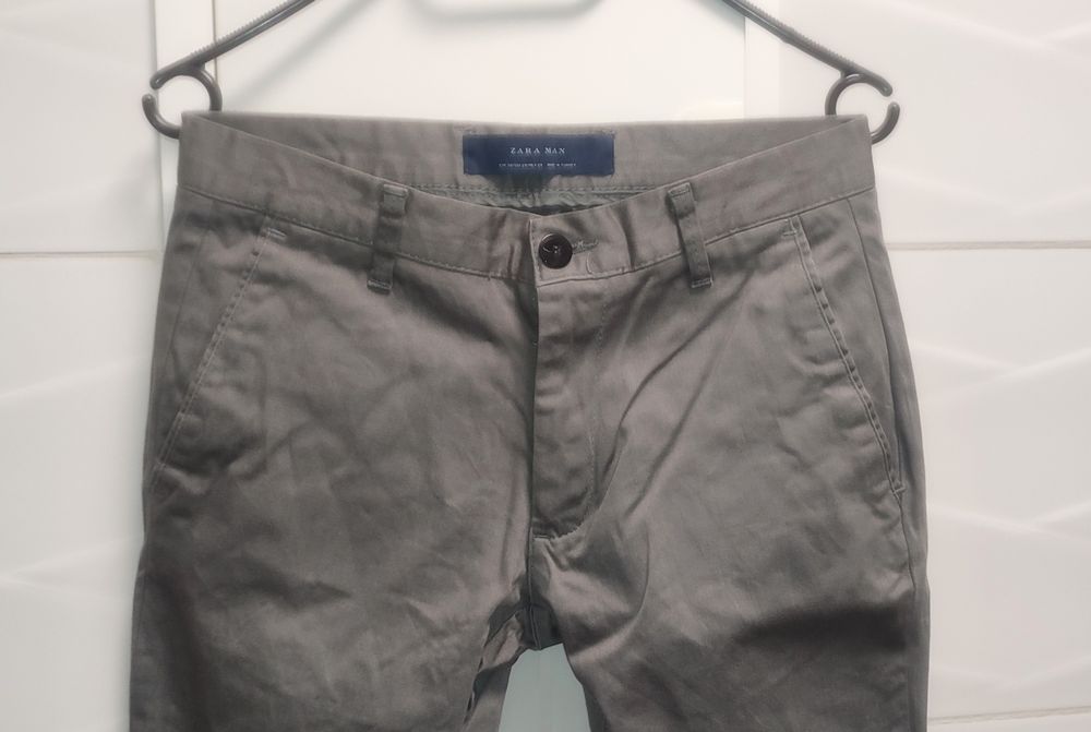 Spodnie Zara Man r. 36 pas 74 cm szare