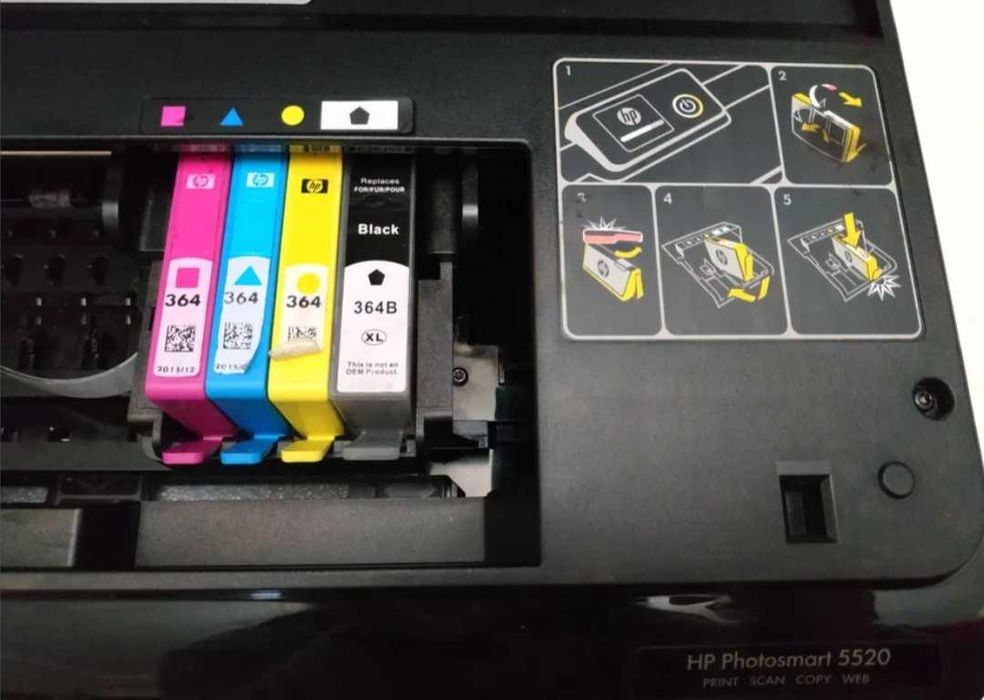 Impressora Multifunções  hp photosmart 5520 (com possível avaria)