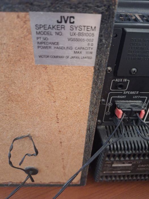 WIEŻA  JVC Model UX T1/kolumny model UX-BS1005