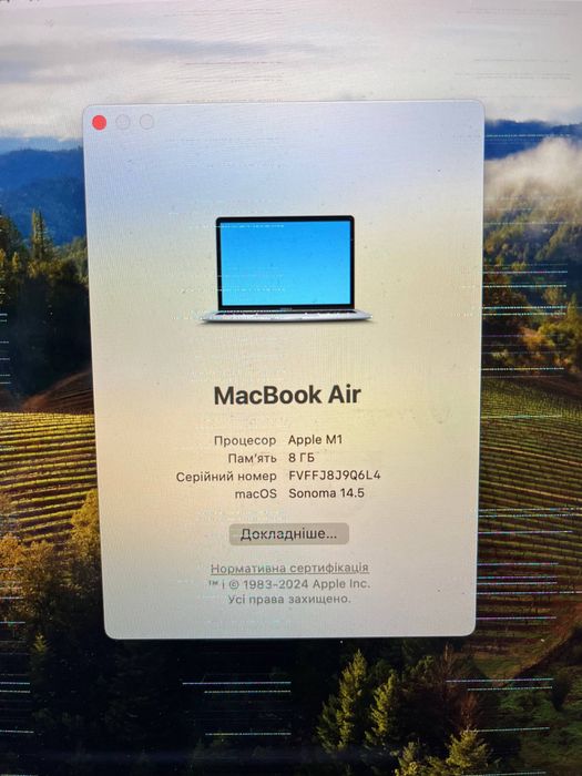 MacBook Air 13 M1 8/256