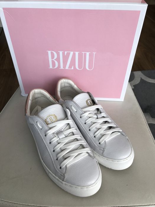 Skórzane sneakersy Bizuu VIVIAN białe rozm.37