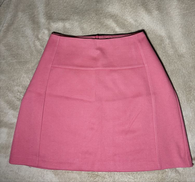 Спідниця трапеція рожева нова