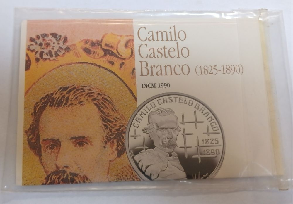 100 escudos 1991 BNC prata  camilo castelo branco e Antero de Quental