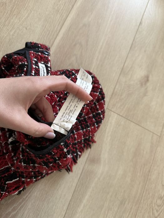 Spódniczka mini z wełną XS 34 Stradivarius