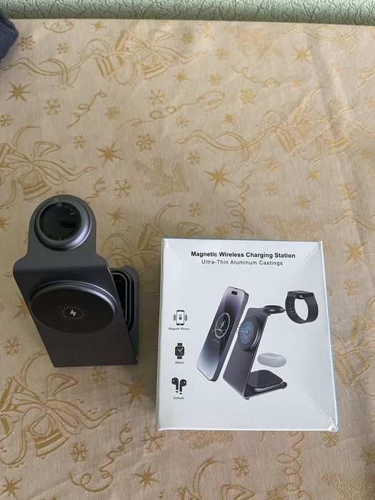 Зарядка к iphone, apple watch, airpods, док станция 3в1