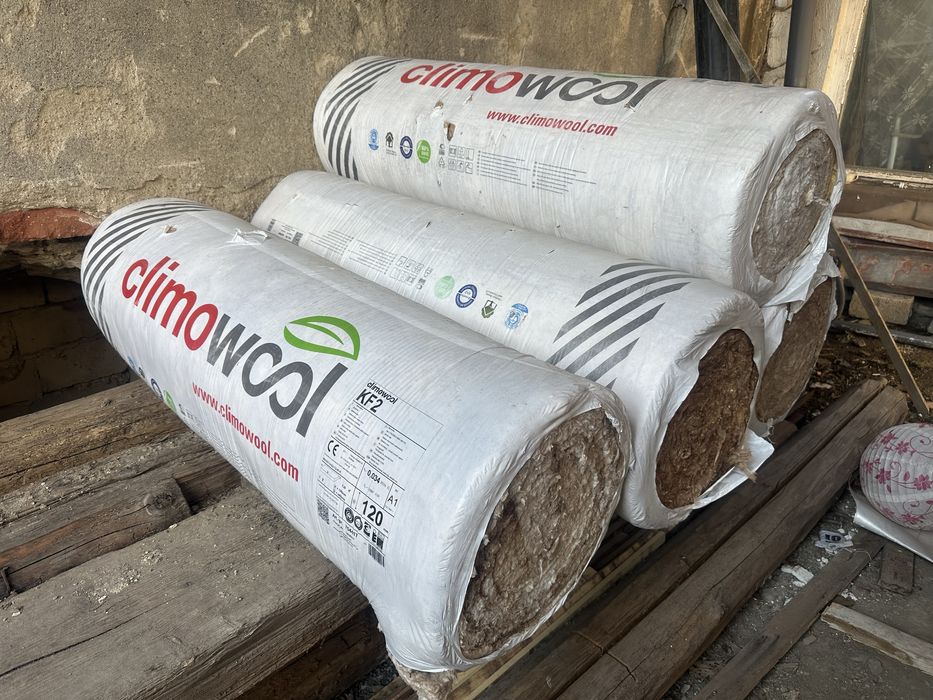 Wełna mineralna Climowool KF2 120 i 140  mm – nowa, w rolkach