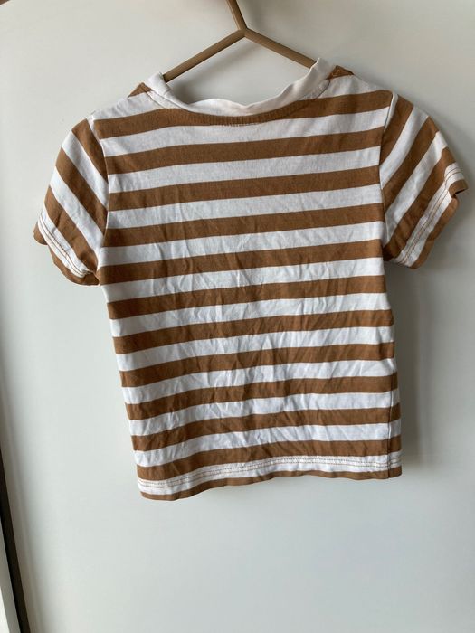T-shirt H&M 92 paseczki bawełna