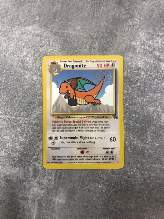 Vendo carta colecionável Dragonite (Promo #149) original de 1998.