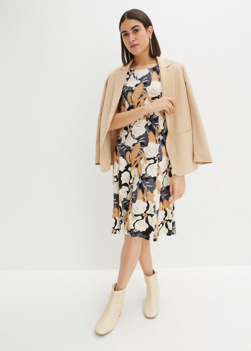 B.P.C sukienka z dżerseju w kwiaty ^36/38