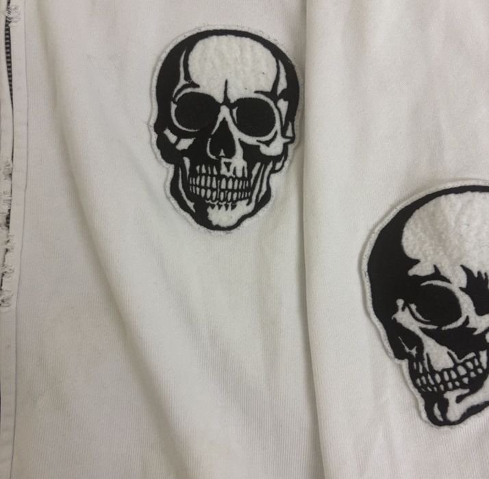 зип худи number nine double skull