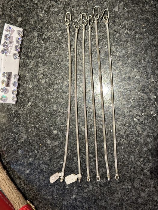 Pulseiras em prata de lei 92.5 indianas e tailandesas.