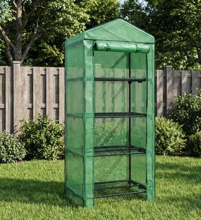 Szklarnia Balkonowa Ogrodowa Tunel Foliowy Mocna Rośliny Kwiaty Zioła