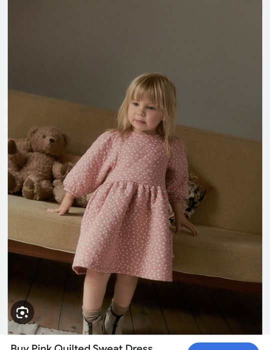 Ніжна стьобана сукня для дівчинки next 98