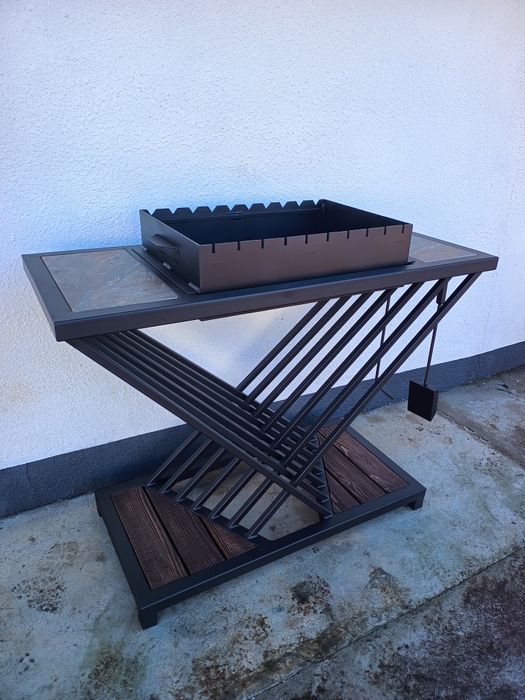 Мангал у стилі LOFT | Дизайнерська модель | Ручна робота