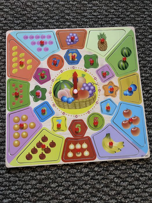 Деревʼяна іграшка Овочі і фрукти