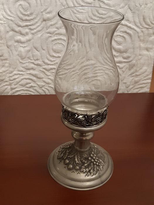 Tin candlesticks