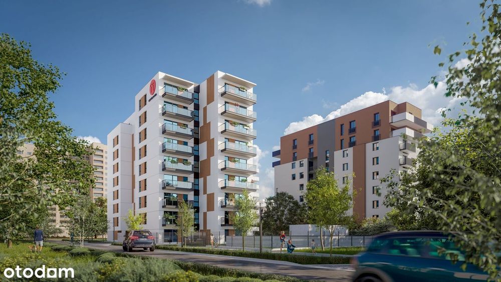 2-pokojowe mieszkanie 44m2 + balkon