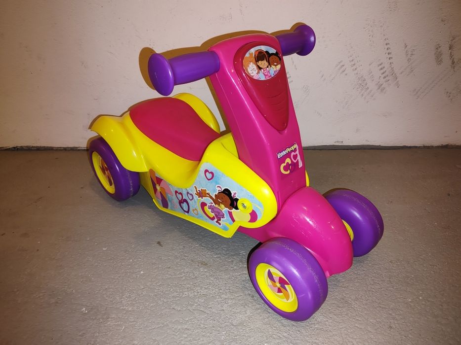 Odpychacz Hulajnoga 2w1 Little People Fisher Price