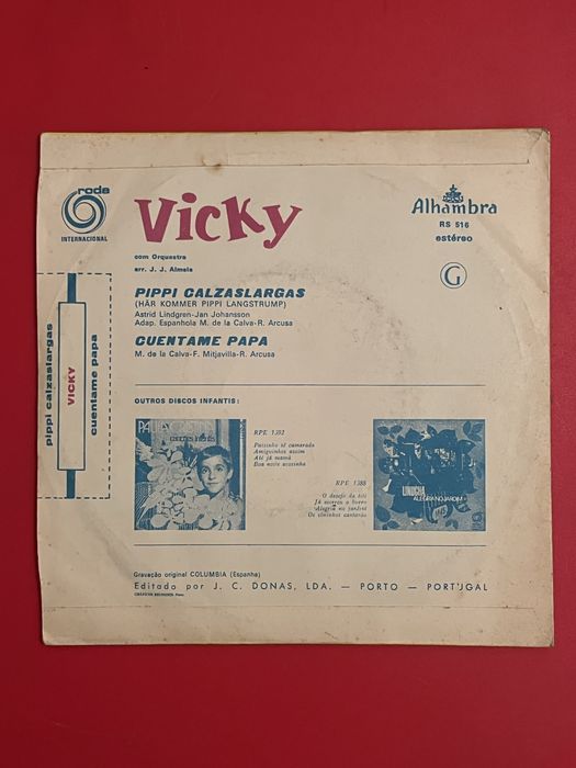 Pipi Pippi das meias altas disco vinil
