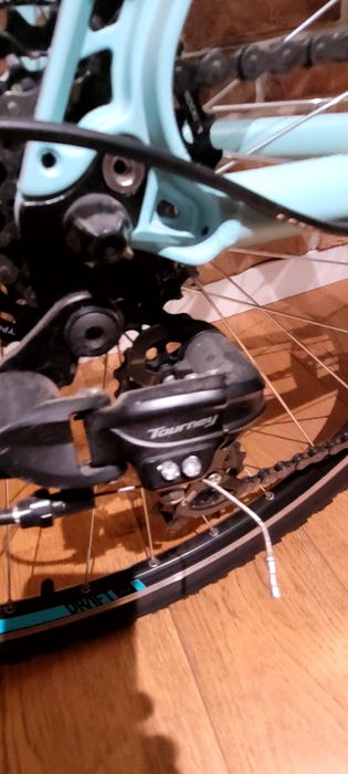 Rower mjejski błekitny w bardzo dobrym stanie