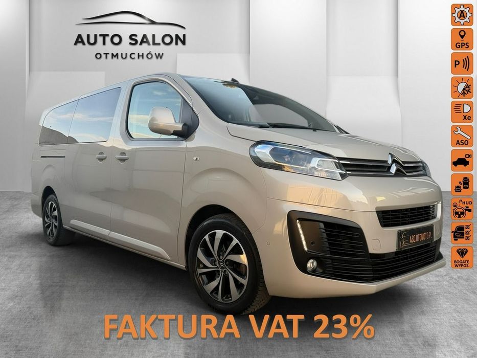 Citroën SpaceTourer JEDYNY W PL head up BIXENON panorama SKÓRA el.drzwi MASAZE 8 os max op