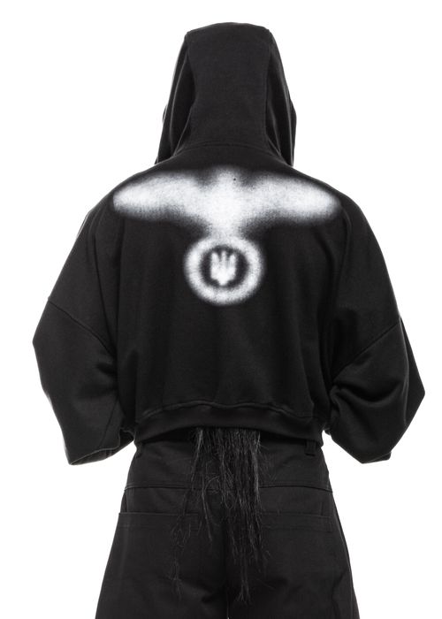 PLA4 Stain Black Zip Hoodie Худи