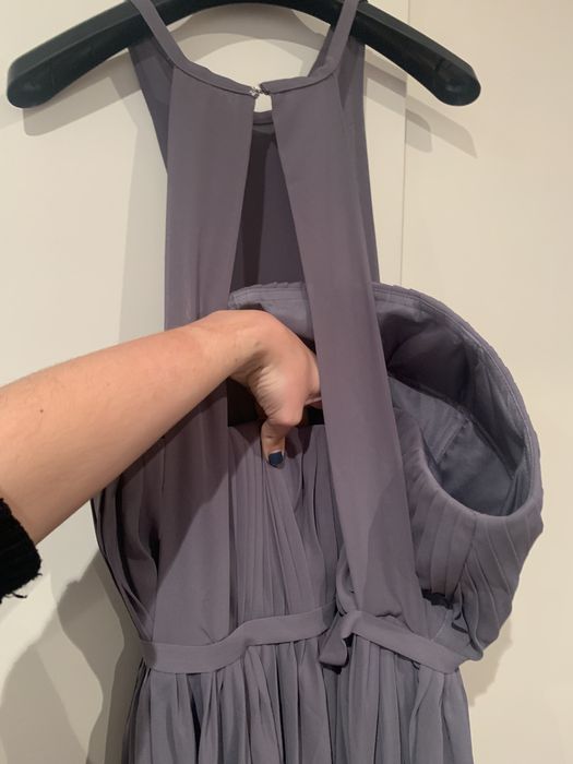 Vestido baile comprido cinzento