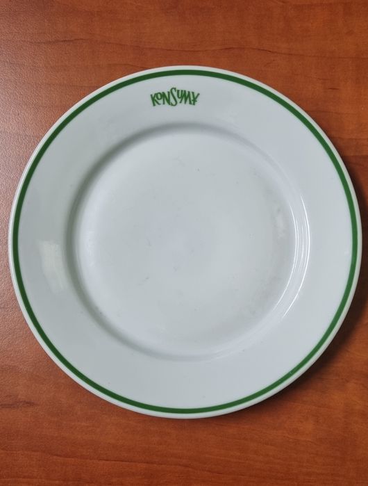 Talerz  PRL sygnowany KONSUMY Lubiana Retro
