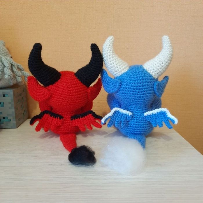 Мягкая игрушка ручной работы. Амигуруми бафомет