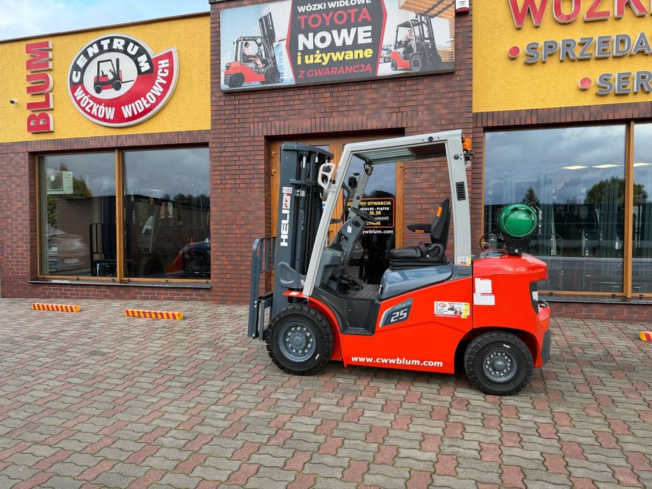 Heli CPYD25-KU1RG3  Wózek Widłowy HELI CPYD25-KU1RG3, LPG, M-330 DUPLEX, przesuw, 4 sekcja