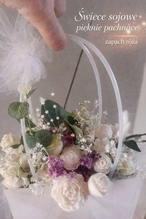 Świeca Sojowa kwiaty