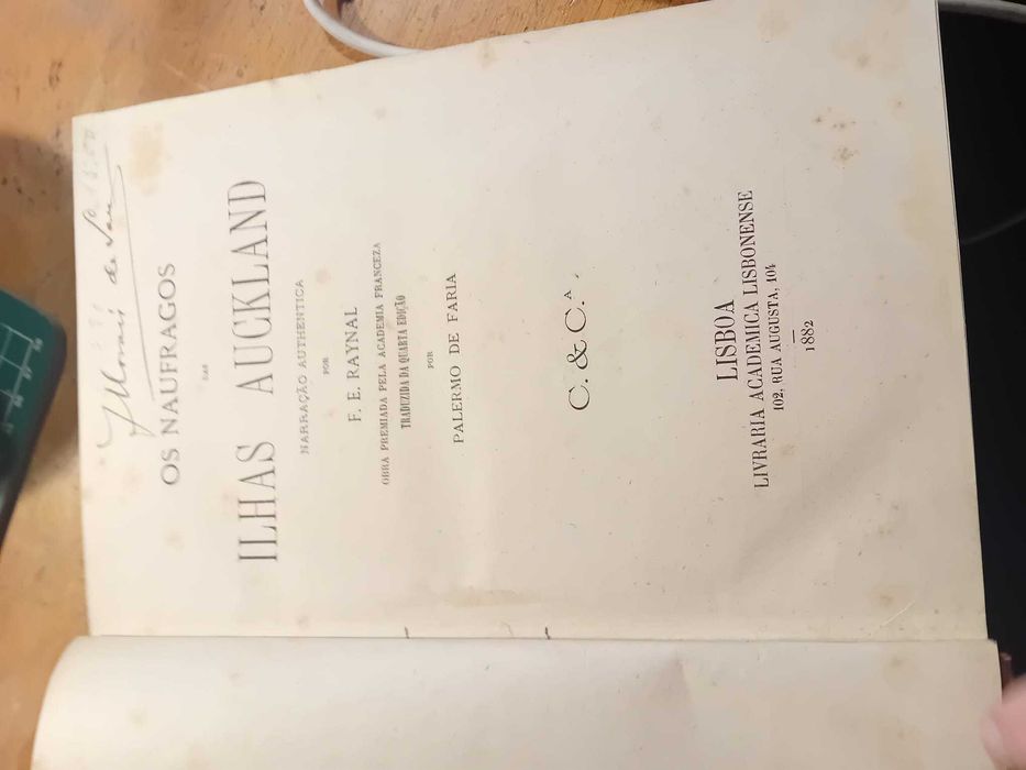 F. E. Raynal, Os Naufragos das Ilhas Auckland 1882