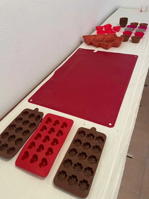 Formas e tapete de silicone