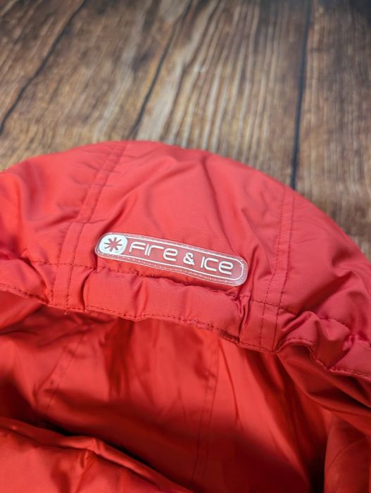 Czerwona kurtka puchowa Bogner Fire and ice red puffer jacket