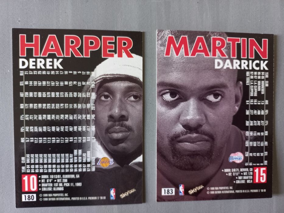 Cards basket nba 1999