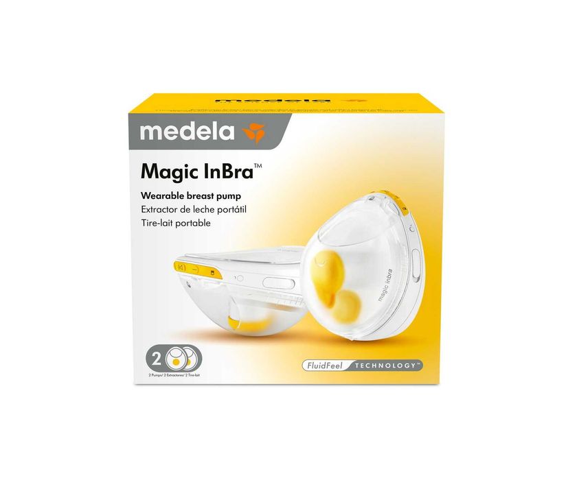 Extrator de leite elétrico Magic InBra Hands Free duplo da Medela