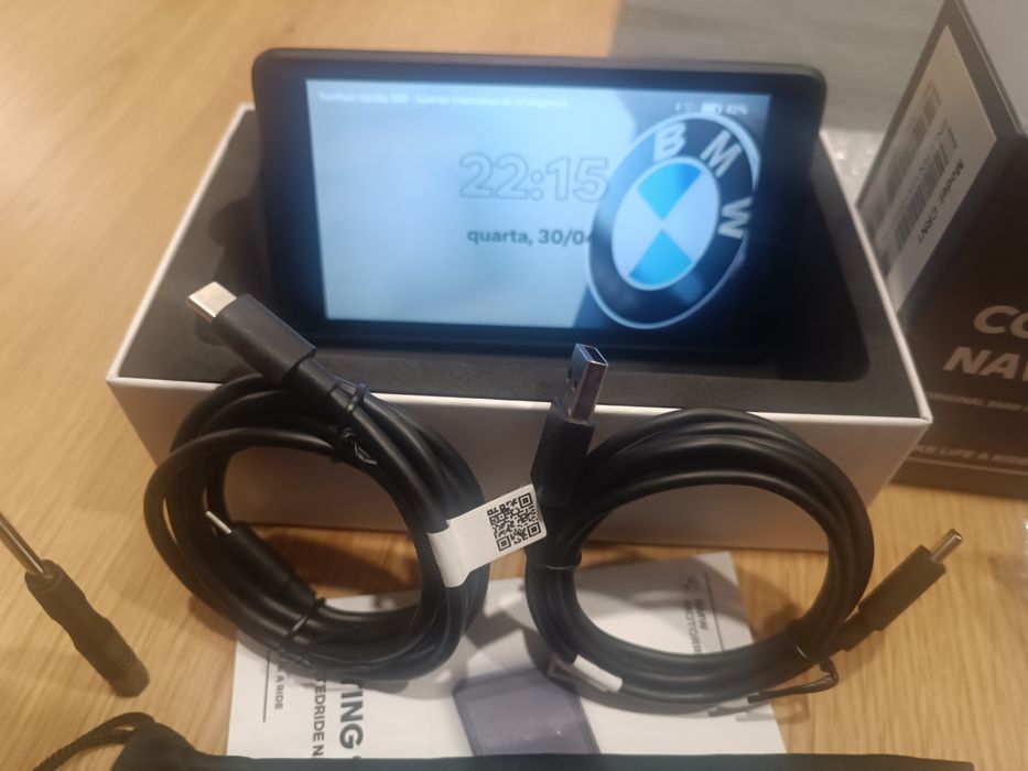 GPS BMW Connected Ride Navigator - NOVO, com Acessórios