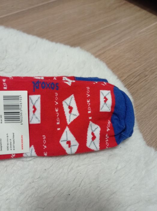 Skarpety Soxo I Love You Walentynki