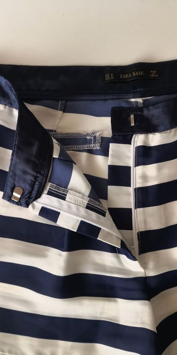 Calções Zara - azul e branco