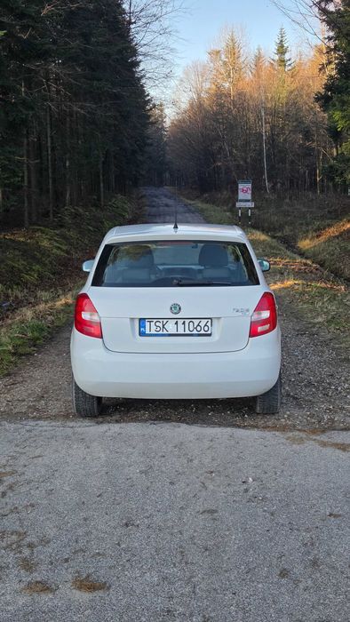 Skoda Fabia 2 II 2010 1.6 TDI diesel biała lift